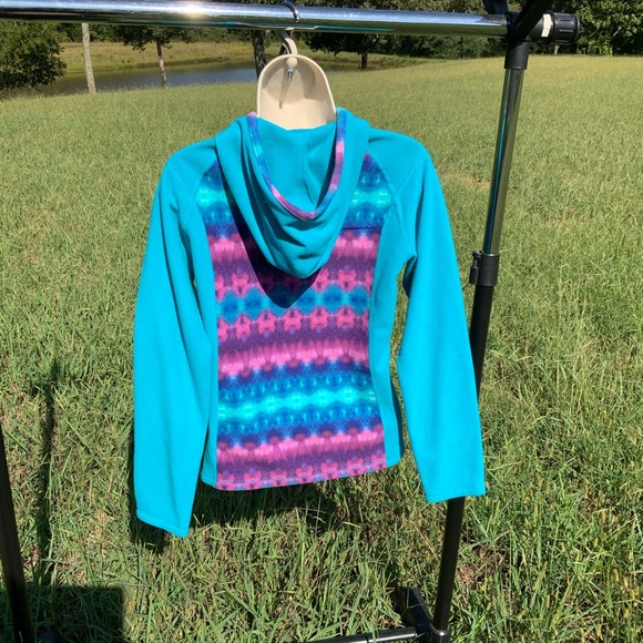 The North Face Reversible Hooded Jacket+ The North Face Hooded Fleece Girls L - Picture 10 of 13